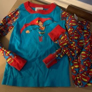 Hanna andersson pjs Superman size 100 (4) vguc